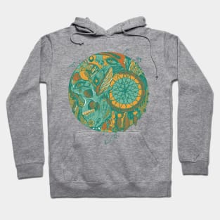 Mountain Green Skull and Dreamcatcher Circle Hoodie